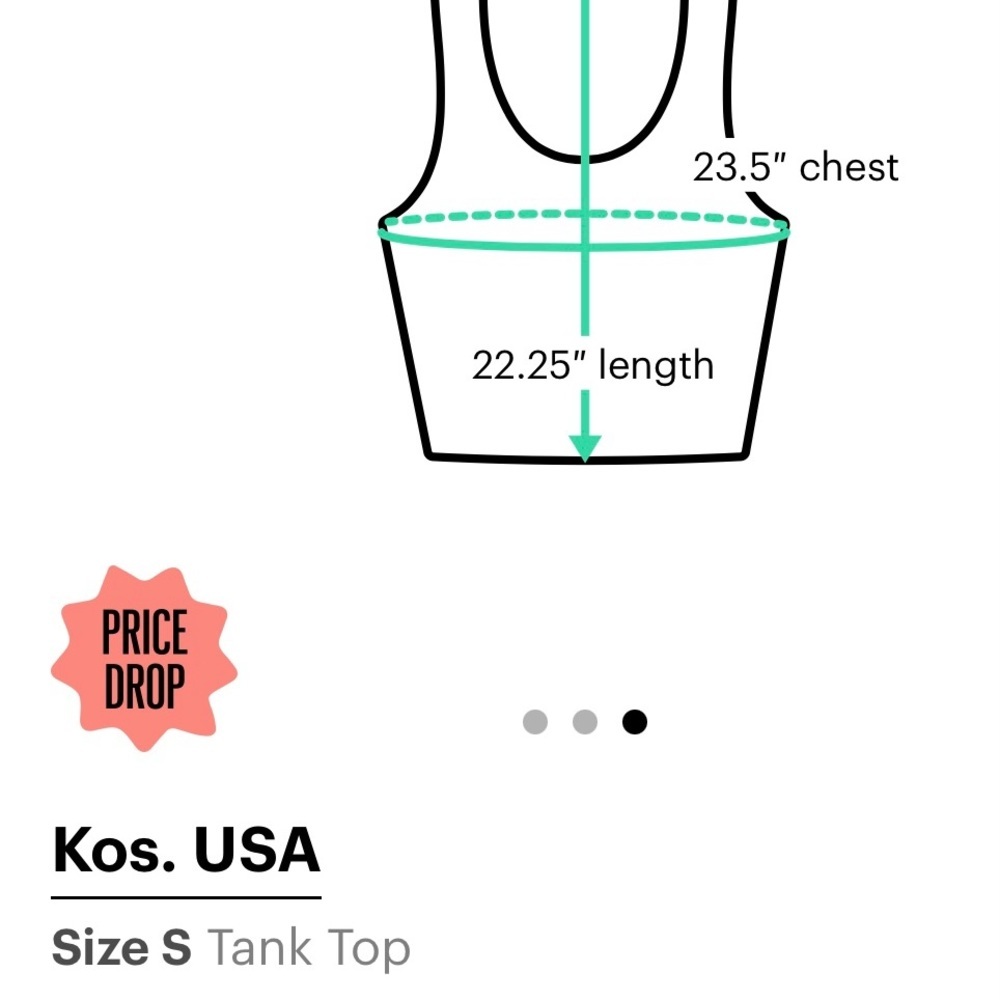 NWT KOS USA Asymmetrical Bra‎ Top - Picture 7 of 7